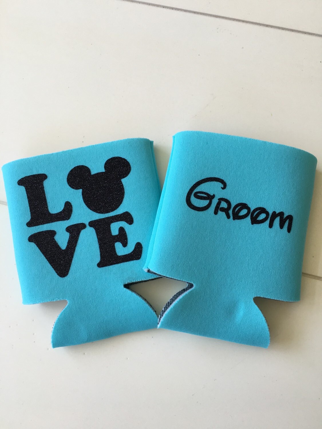 Disney wedding, Mr and mrs can huggers, wedding shower gift, new married couple gift ,disney wedding favors, disney can huggers, can cooler