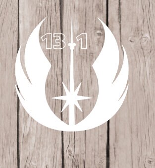 Star wars decal, star wars marathon, Darkside challenge, half marathon decal, 19.3 running sticker, 13.1 sticker, run disney, lightside rub