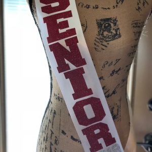 Senior sash, class of 2020, homecoming sash, senior shirt, graduation shirt, prom queen, gliter sash, back to school, bridesmaid sash