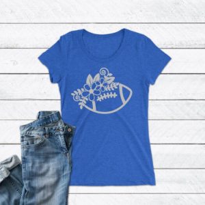 Girly Football shirt, womens football T-shirt, , fall shirt, football tee, friday night lights, football team, sports shirt, Sunday funday