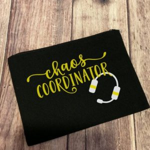 Dispatcher bag, 911 bag,dispatcher vibes, headset bag, first responder gift, operator bag, i got your six, thin gold line, gift for her