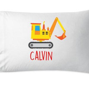 kids pillowcase, transportation pillow, dump truck, construction vehicles, kids room decor, boys pillow, boy gift, gift for grandson, trucks