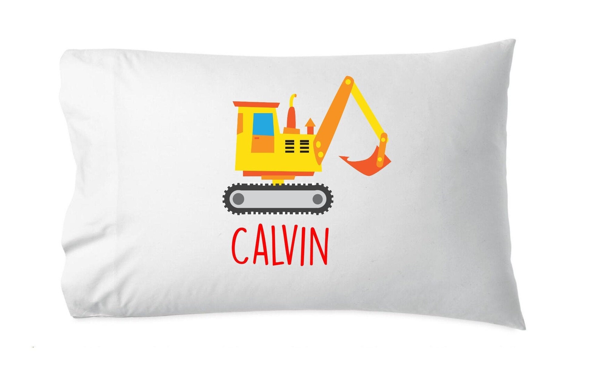 kids pillowcase, transportation pillow, dump truck, construction vehicles, kids room decor, boys pillow, boy gift, gift for grandson, trucks