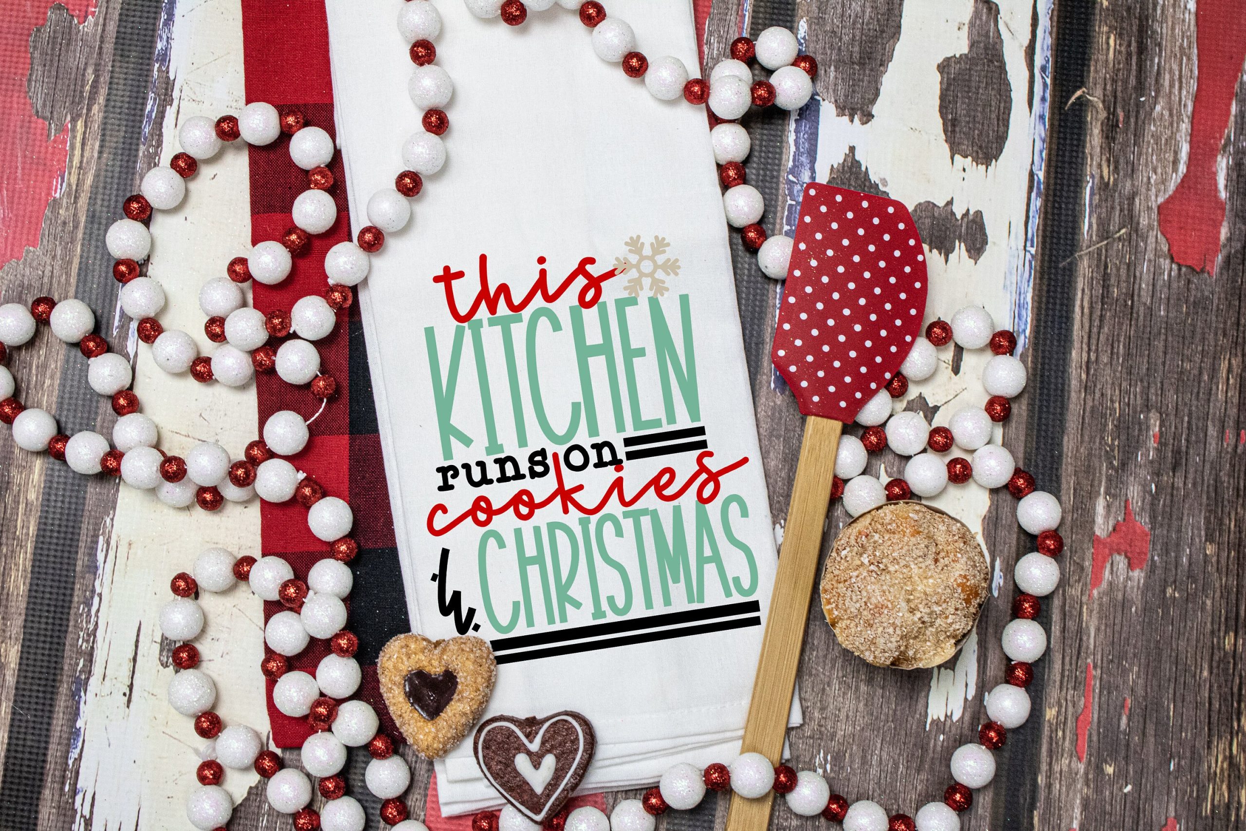 Christmas kitchen towels