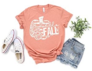 Fall tshirt, hello fall, pumpkin tee, leopard, Thanksgiving tee, thankful tee, mom shirt, fall shirt, Thankful Shirt, women tee, girly tee,