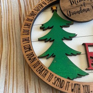 Memorial ornament, Christmas ornament, chair ornament, ornament for loved one, loss of mom, loss of grandmother ornament, handmade gift