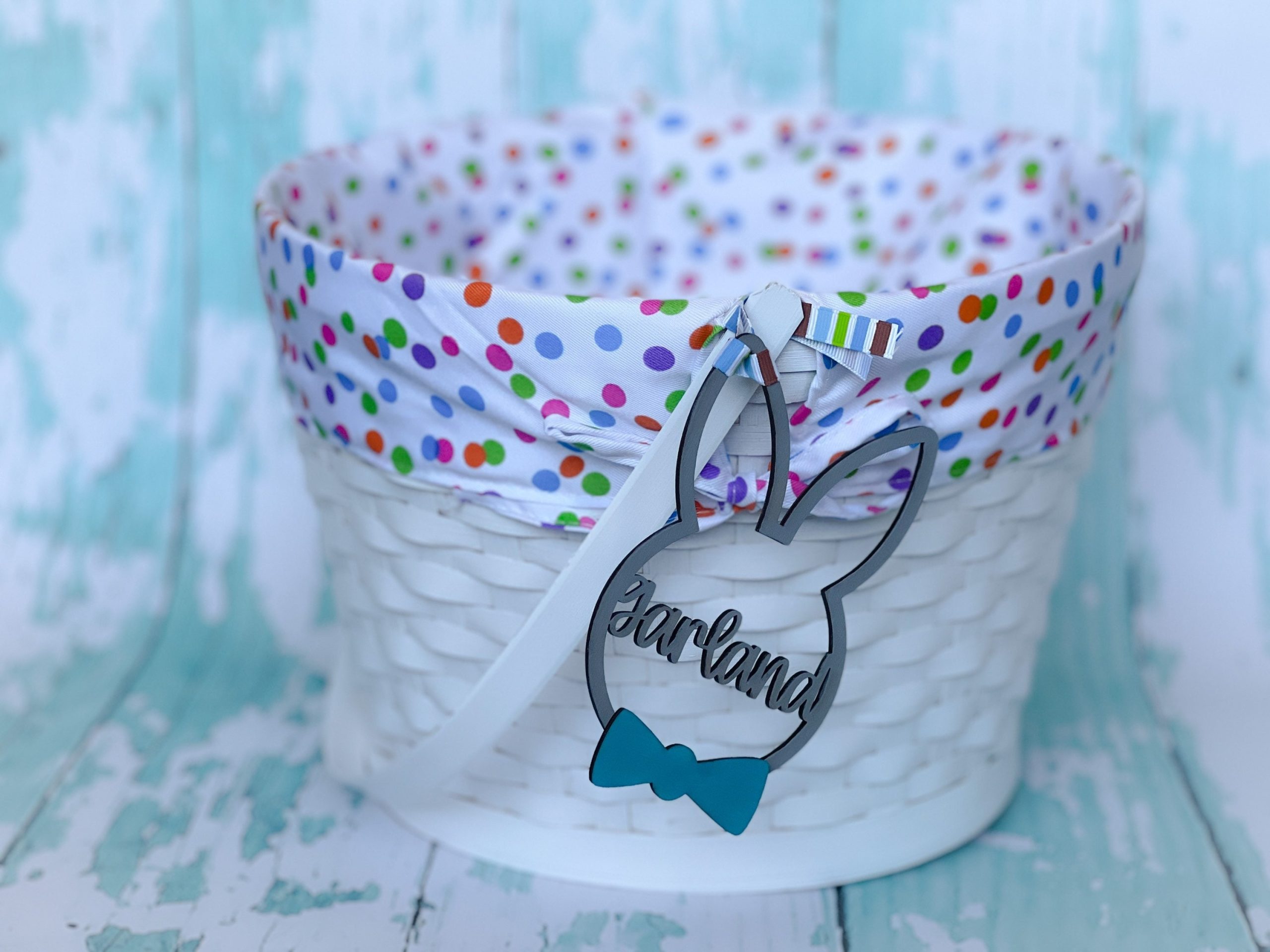 Easter basket tag, bunny tag, personalized easter tag, carrot tag, Easter gift, first Easter, custom Easter tag, basket tag, kids Easter