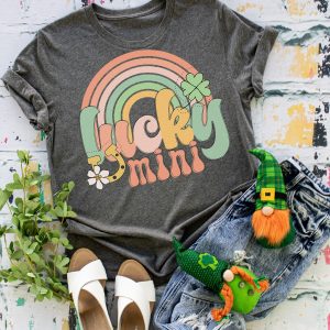 Lucky mini, lucky mama, kids Lucky shirt, St Patrick's day tee, green shirt, Lucky tee, rainbow shirt,  leprechaun, st paddys, St pattys day