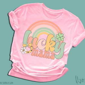 lucky mama, Lucky shirt, St Patrick's day tee, green shirt, Lucky tee, rainbow shirt, lucky mini, leprechaun, st paddys, St pattys day,