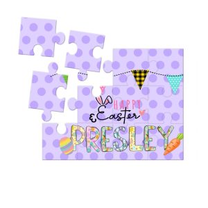 Easter puzzle, kids easter gift, personalized puzzle, class easter gift, kids puzzle, bunny puzzle, boys easter gift, easter basket gift,