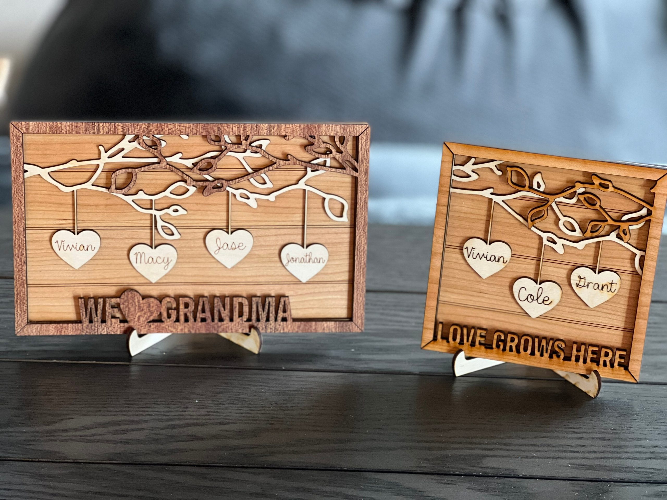 Mother’s Day personalized frame, grandma gift, gift for mom, kids name gift, grandchildren gift, grandparents day, wood frame, personalized