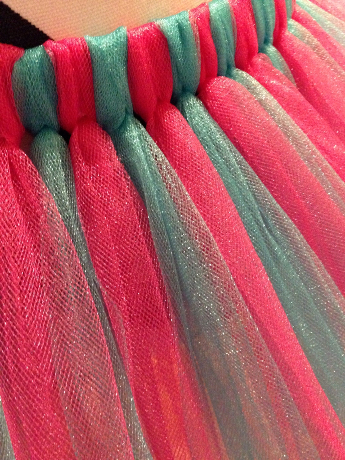 Pink and turquoise running tutu, bachelorette party tutu, sparkle tutu, children's tutus,shimmer tutu, racing tutu