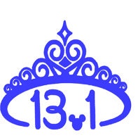 Princess run decal, marathon decal, 13.1 decal, running sticker,  half marathon decal, run disney, princess decal, princess run, 26.2 decal