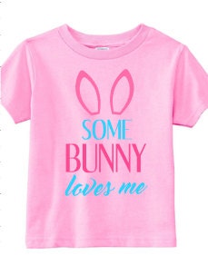 Easter shirt, bunny shirt, first easter shirt, boys bunny shirt, boys easter shirt, some bunny loves me, kids easter gift, spring shirt