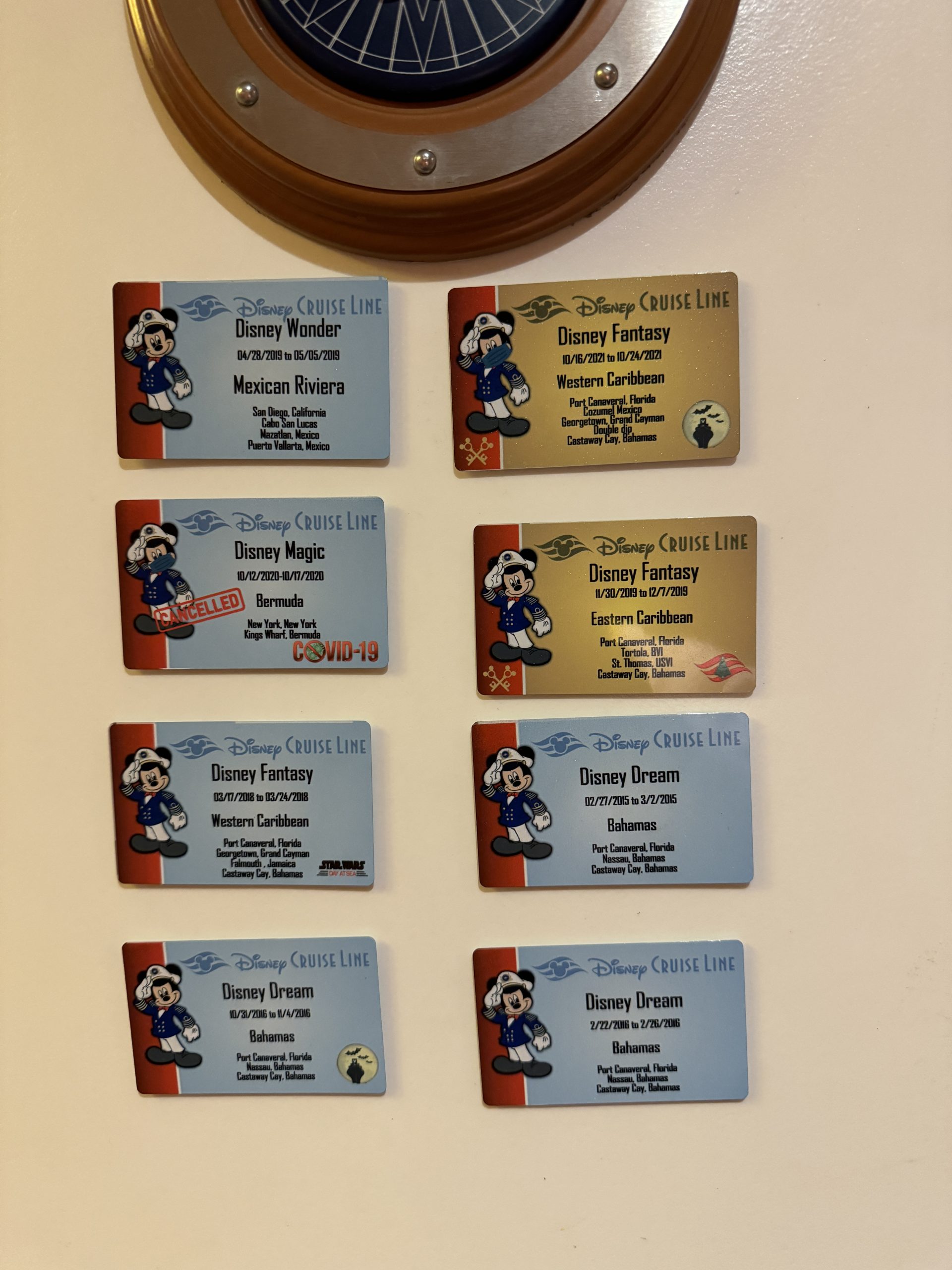 Custom Disney Cruise key to the world magnet