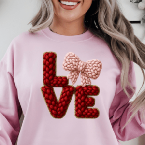 LOVE -Faux crochet