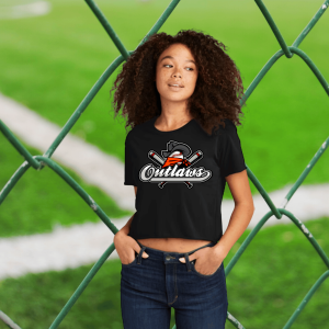 Outlaws Women's cut LOGO crop top