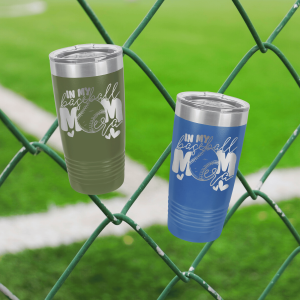 In my baseball mom era 20 ounce tumbler