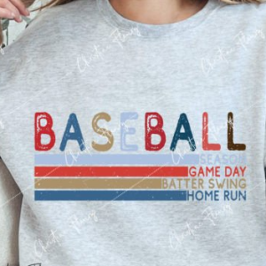 Baseball Game day stripes- unisex