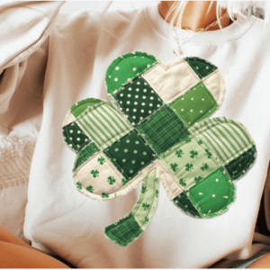 FAUX quilt Shamrock