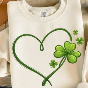 St. Patrick's day clover w/ heart