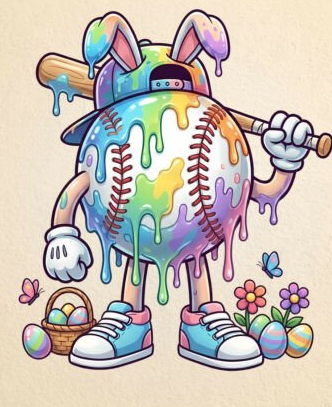 Easter baseball drip (youth)