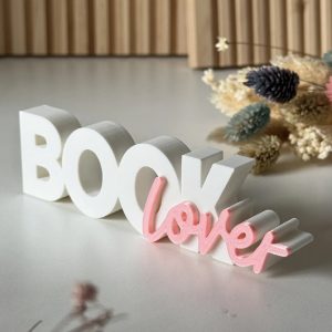 3D Printed Book Lover Shelf Sign