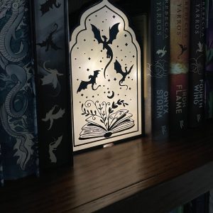Dragon 3D Printed Book Nook with LED Light & Remote